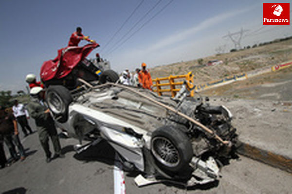 واژگونی مرگبار پژو در شرق تهران