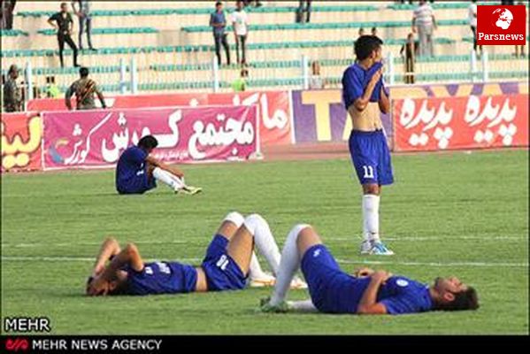 تماس مشکوک یک زن با دروازهبان لیگی