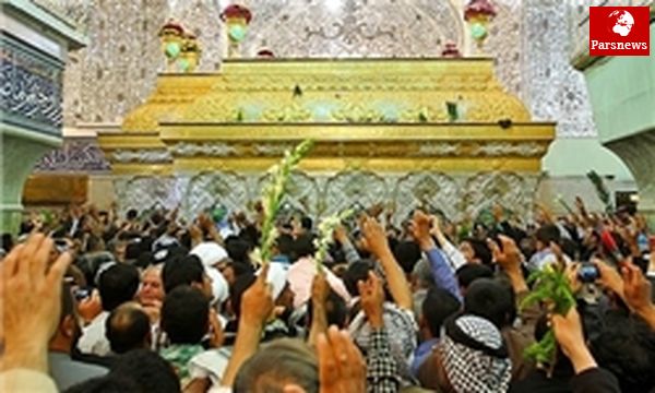 اولین مراسم غبارروبی ضریح جدید امام حسین (ع) انجام شد