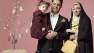 خانم مجری در کنار همسر دوم و دخترش + عکس