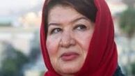 پوران درخشنده در کنار کرمانشاهی ها/عکس