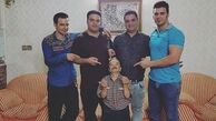 مرد کوتاه قد سینماو پسرانش+عکس