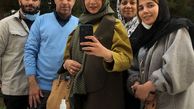 شبنم قلی خانی و گروه فیلمبرداریش در پارک + عکس