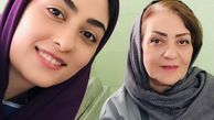 الهام طهموری و مادرش + عکس