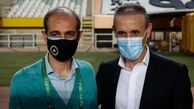 عکس یادگاری دو مربی فوتبال+عکس