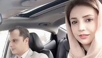 شبنم قلی خانی در خودروی لوکسش