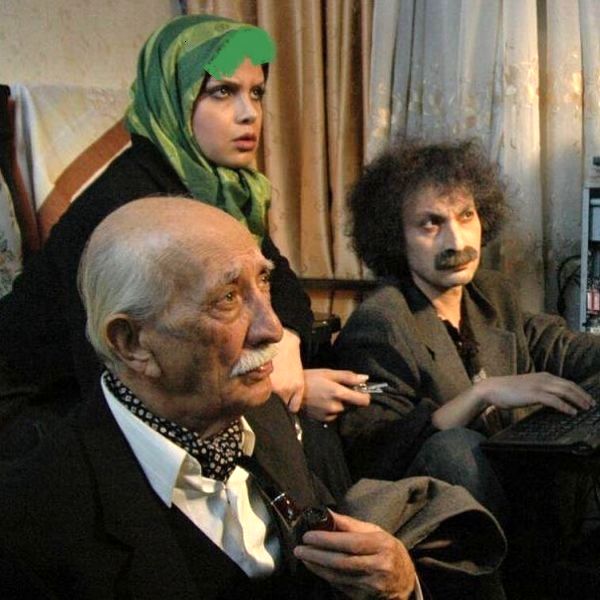 ارژنگ امیرفضلی با گریم انیشتنی + عکس