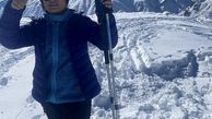 کوهنوردی گلاره عباسی در برف + عکس