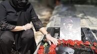 مهوش وقاری بر سر مزار همسرش + عکس