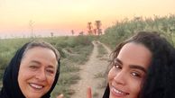 مادر دختر نجلایی در آخرین غروب + عکس