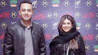 آزاده صمدی در کنار مصطفی زمانی
