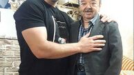 مرد کوچک سینما ایران و پسر قهرمانش+عکس