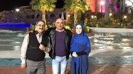 رامبد شکرآبی و همسرش در کنار شهرام شکیبا + عکس