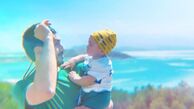 عکس جدید حدیث میرامینی از همسر و پسرش