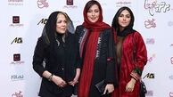 تیپ سه خانم بازیگر در اکران رقص روی شیشه /عکس