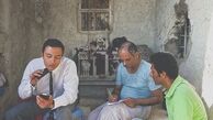 ریش زدن امیر جدیدی در پشت صحنه + عکس