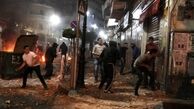 صهیونیست ها و فلسطینی ها بشدت باهم درگیر شدند
