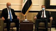 رایزنی رئیس جمهور و نخست وزیر عراق درباره اوضاع امنیتی و اقتصادی
