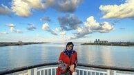 فلور نظری در کنار دریا + عکس