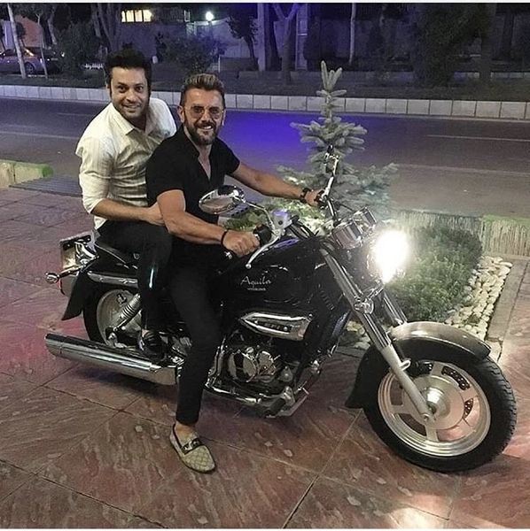 موتور سیکلت لاکچری امین حیایی + عکس