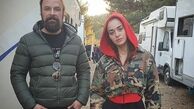 حسام منظور و خانم بازیگر ترکیه ای در پشت صحنه مست عشق + عکس