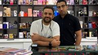 علی هاشمی در مغازه دوستش + عکس