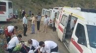 برخورد مرگبار تریلی با مینی‌بوس در یزد