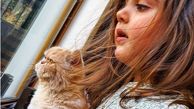 دختر بامزه محسن کیایی و‌حیوان خانگی اش + عکس