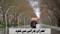 تهران بارانی می شود