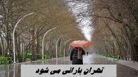 تهران بارانی می شود