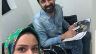 عکس جدید نجمه جودکی در کنار هنرمند بسیار توانا کشور