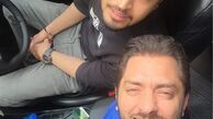 سلفی بهرام رادان در ماشین مهرداد صدیقیان + عکس