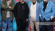 ظاهر متفاوت  مهران مدیری و پیمان معادی در اکران درخت گردو