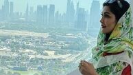 مریم معصومی در یکی از برج های دبی + عکس