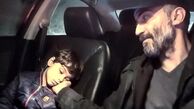 هادی حجازی فر و پسرش در ماشین + عکس