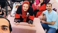 بهاره رهنما در پشت صحنه فیلم جدیدش + عکس