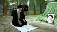 حضور امام خامنه‌ای در مرقد امام خمینی (ره) و گلزار شهدا