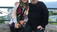 عکس اکبر عبدی و دخترش در سفر به آمریکا