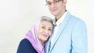 عکس عاشقانه بانوی بازیگر خوش صدا در آغوش پسرش