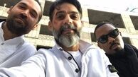 پیمان معادی کنار بازیگران هالیوودی