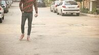 سوشا مکانی با تیپ خاصش در پیاده روی+عکس