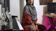 حدیثه تهرانی در محل کار همسرش + عکس