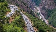 وضعیت ترافیک در محور کندوان و جاده چالوس