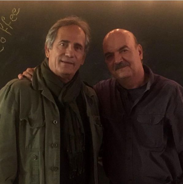 مجید مظفری در کنار خالق کلاه قرمز + عکس