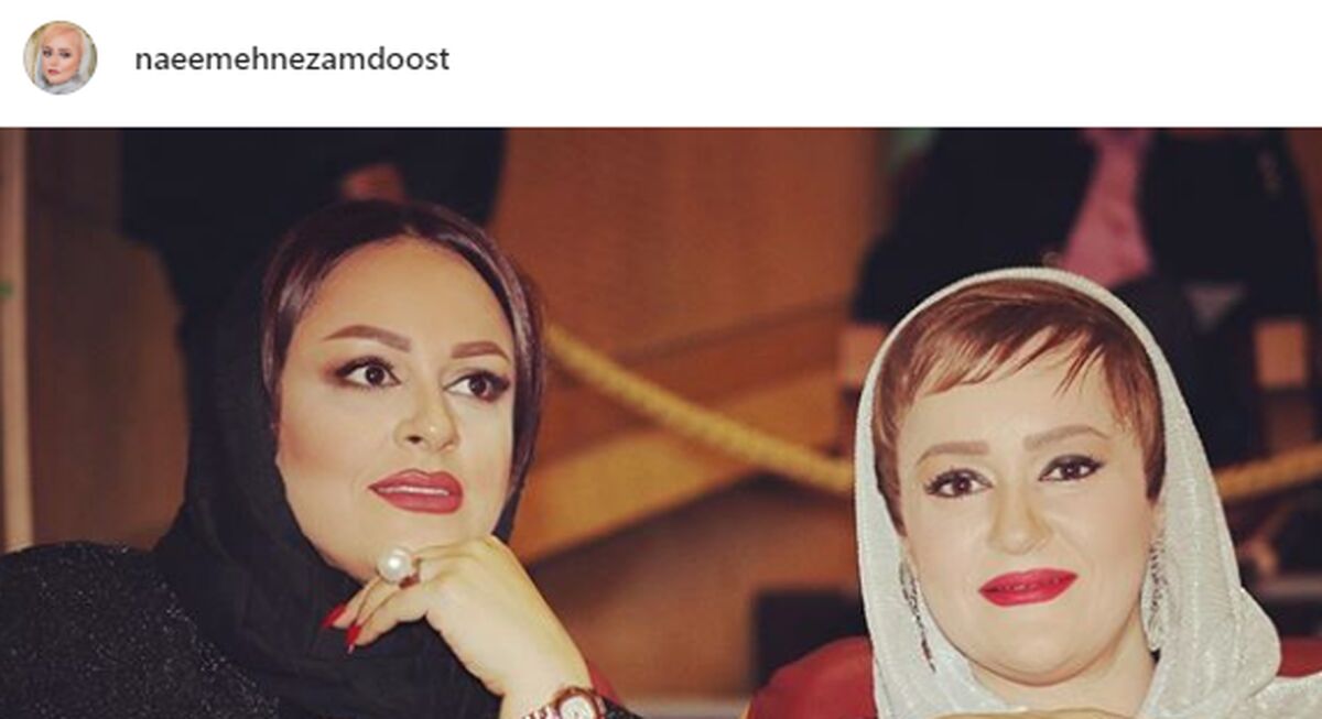 شباهت دیدنی نعیمه نظام دوست و خواهرش+عکس