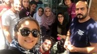 عکس همسر امین زندگانی کف خیابون