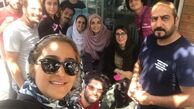 عکس همسر امین زندگانی کف خیابون