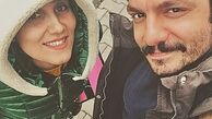عکس سر به هوایی عباس غزالی و همسرش