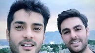 ساعد سهیلی در کنار دوست جوانش + عکس