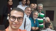 خسرو احمدی با دوستان خانه سینما + عکس